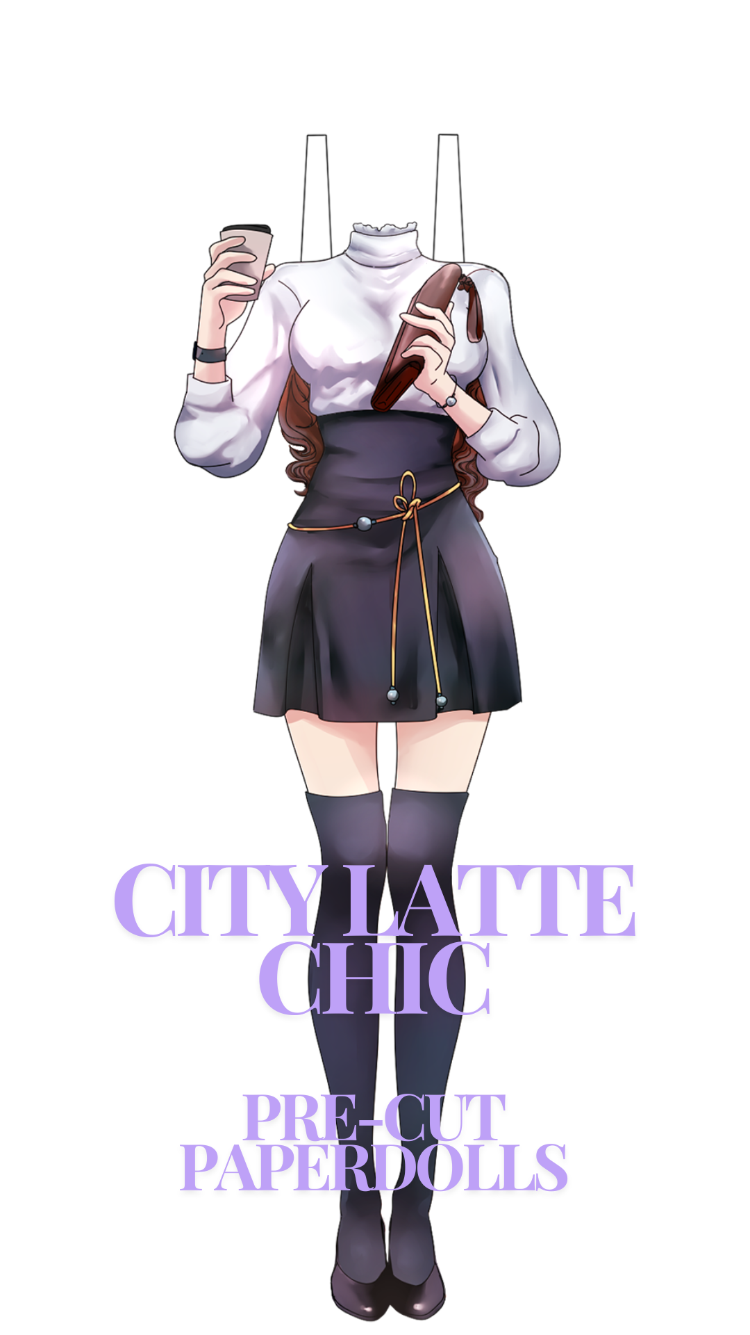 City Latte Chic Pre-Cut Paperdoll