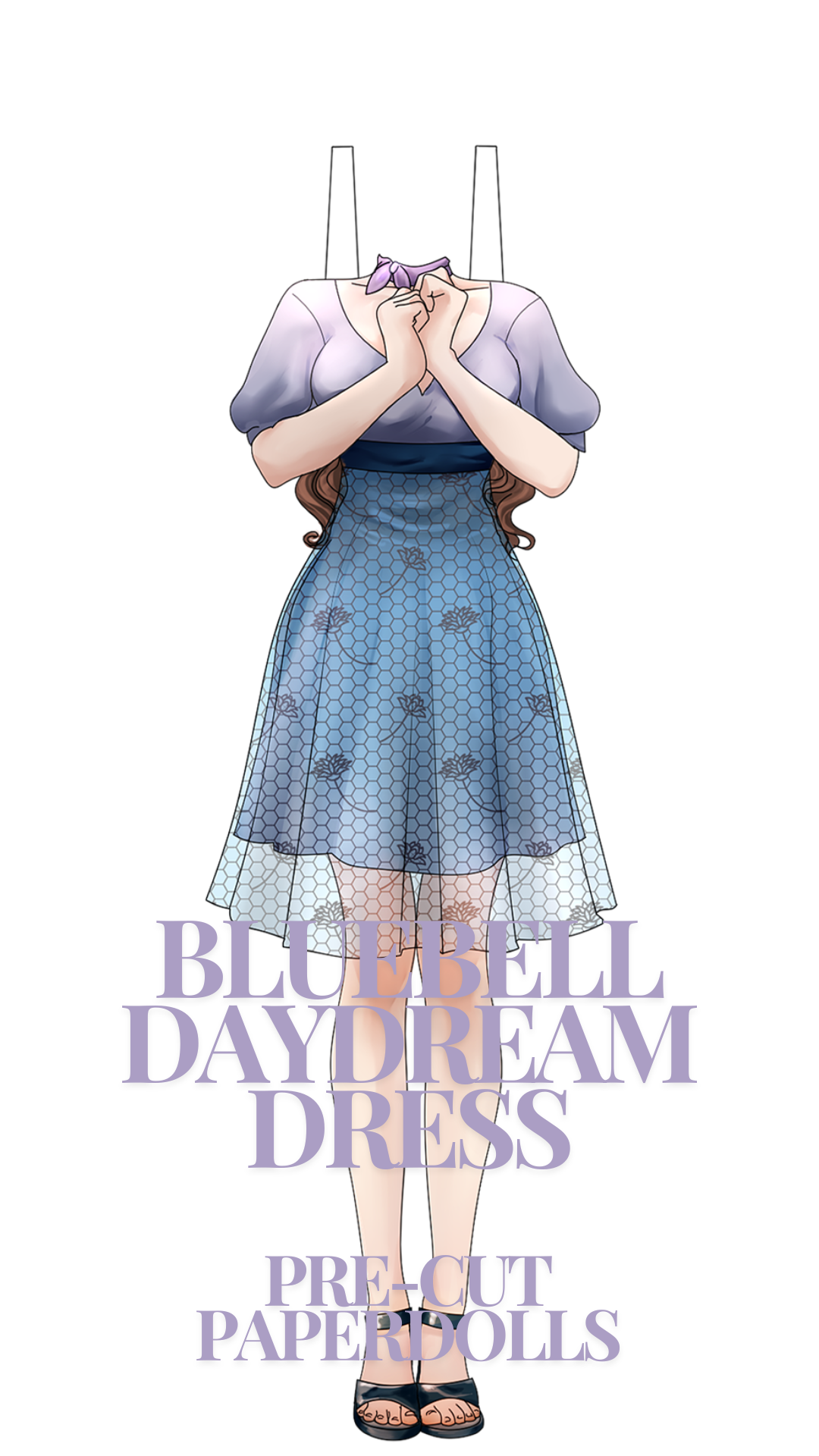 Bluebell Daydream Dress Pre-Cut Paperdoll