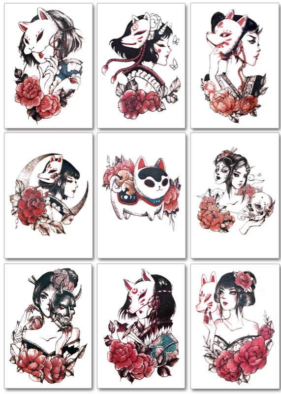 Tattoo Foxie Geisha Collections