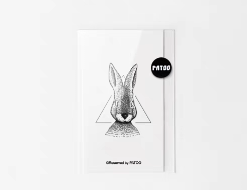 Tattoo "Mr Bunny" B&W