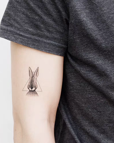 Tattoo "Mr Bunny" B&W