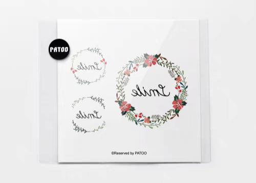 3 in 1 Tattoo "Wreath of Smile"