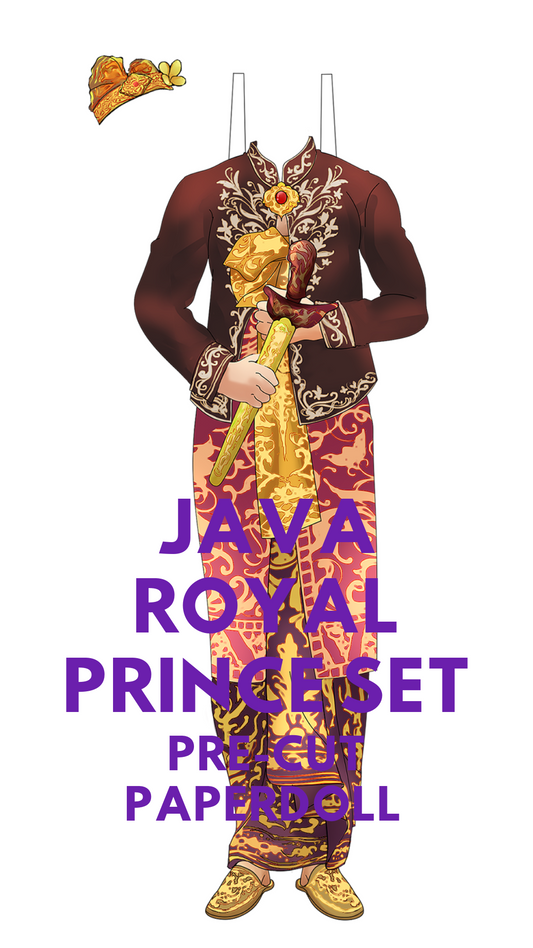 Java Royal Prince Set Pre-Cut Paperdoll