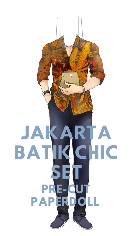 Jakarta Batik Chic Pre-Cut Paperdoll