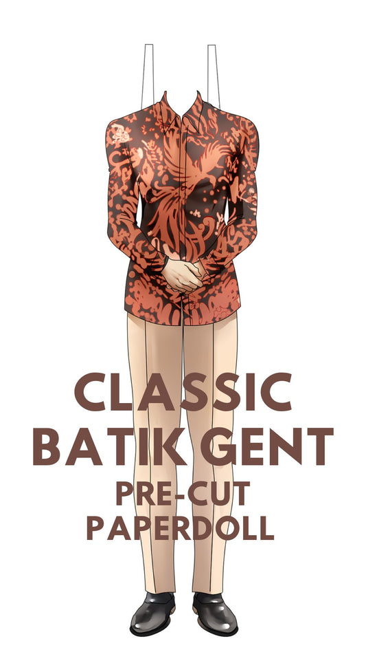 Classic Batik Gent Pre-Cut Paperdoll