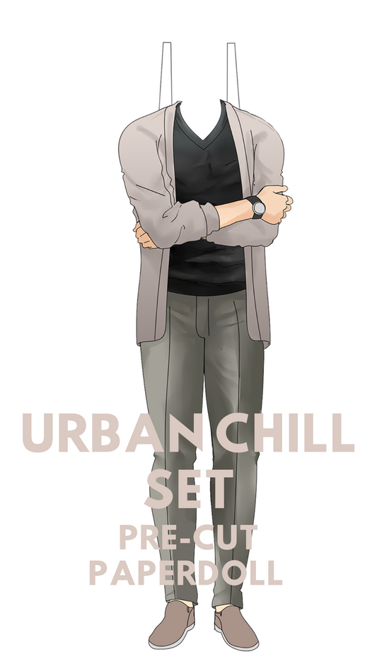 Urban Chill Set Pre-Cut Paperdoll