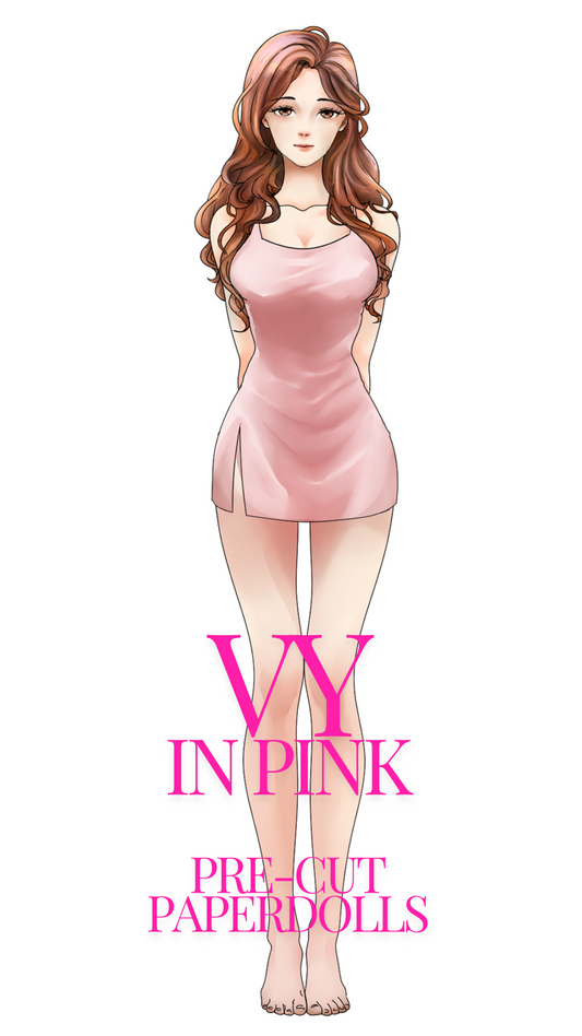 Vy in PINK Pre-Cut Paperdoll