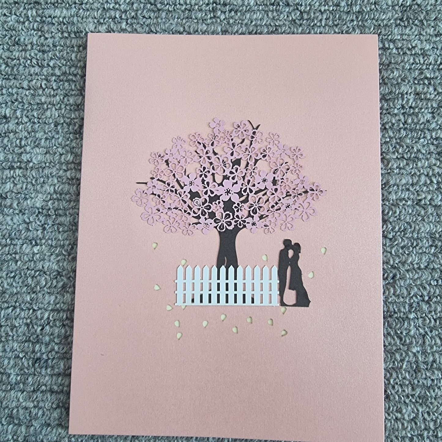 3D Cherry Couple Card