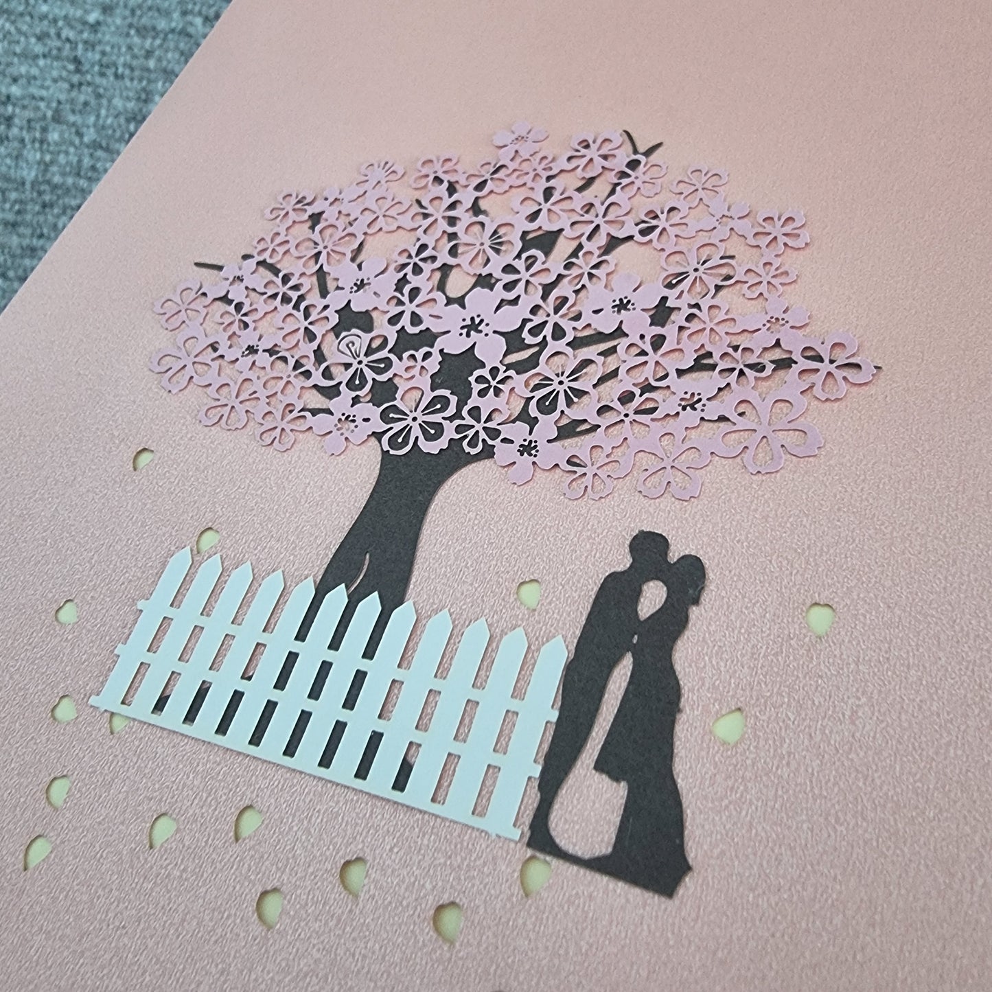 3D Cherry Couple Card