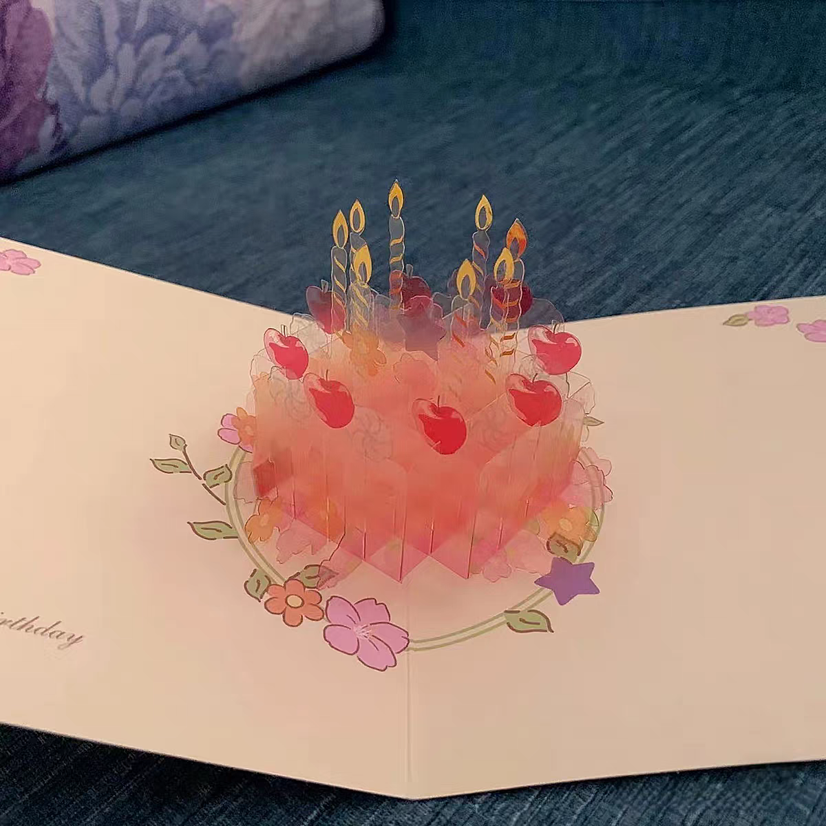 3D Cake Birthday Card