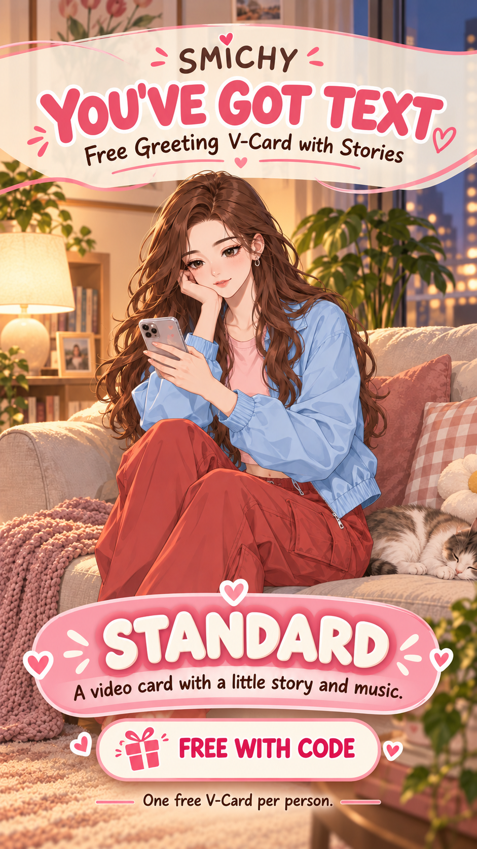You’ve Got Text - Greeting V-Card with Stories