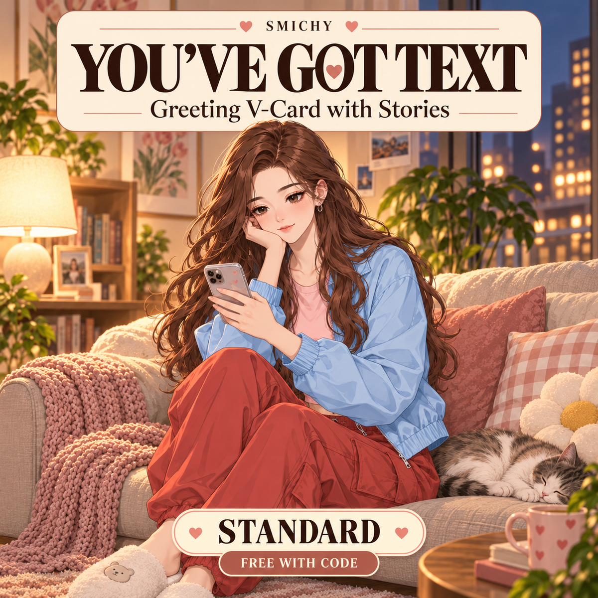You’ve Got Text - Greeting V-Card with Stories