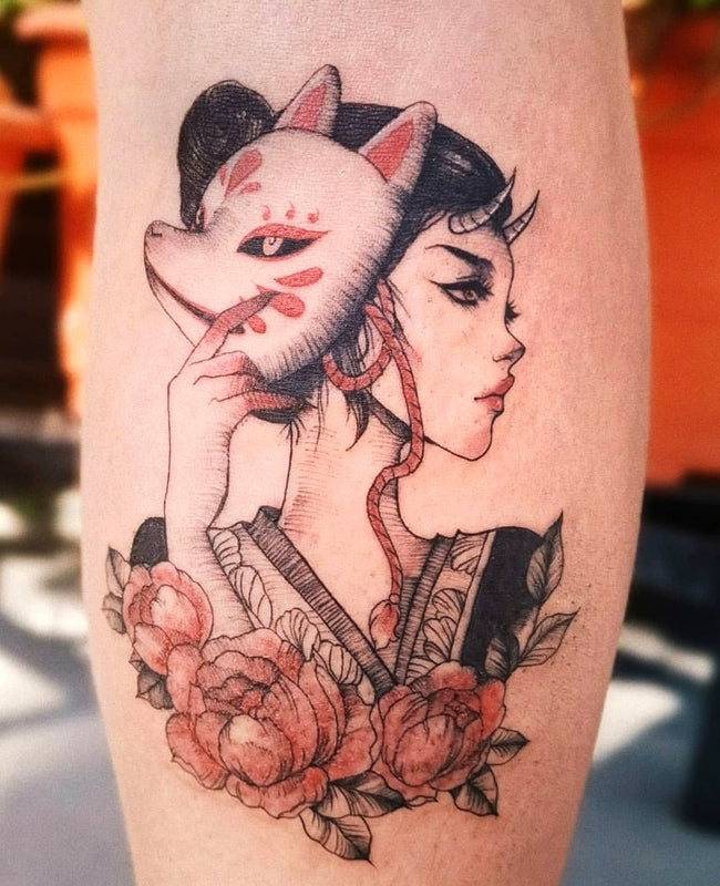 Tattoo Foxie Geisha