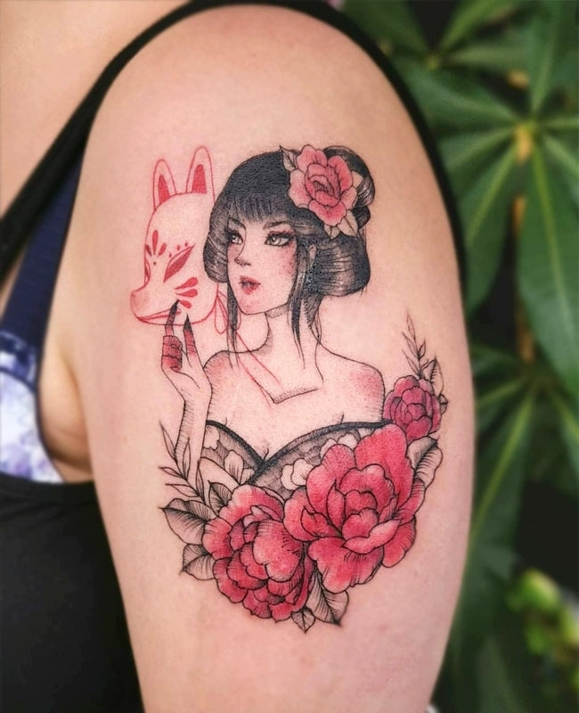 Tattoo Foxie Geisha