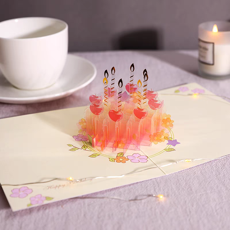 3D Cake Birthday Card