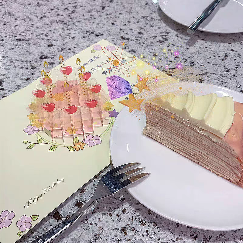 3D Cake Birthday Card